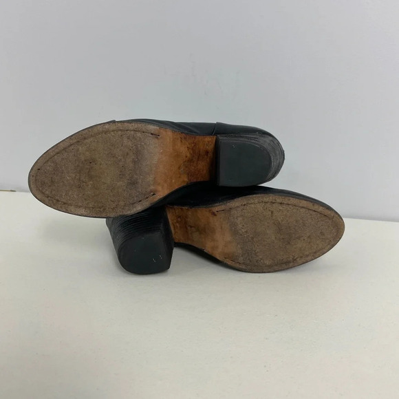 Rag & Bone Classic Newbury Women’s Black Leather Ankle Boots Size 10 Block Heel - Picture 5 of 11